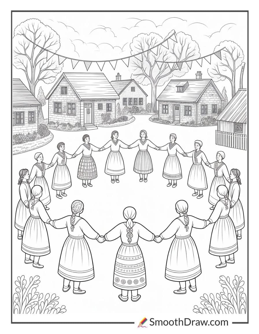 Traditional Folk Dance Village Festival