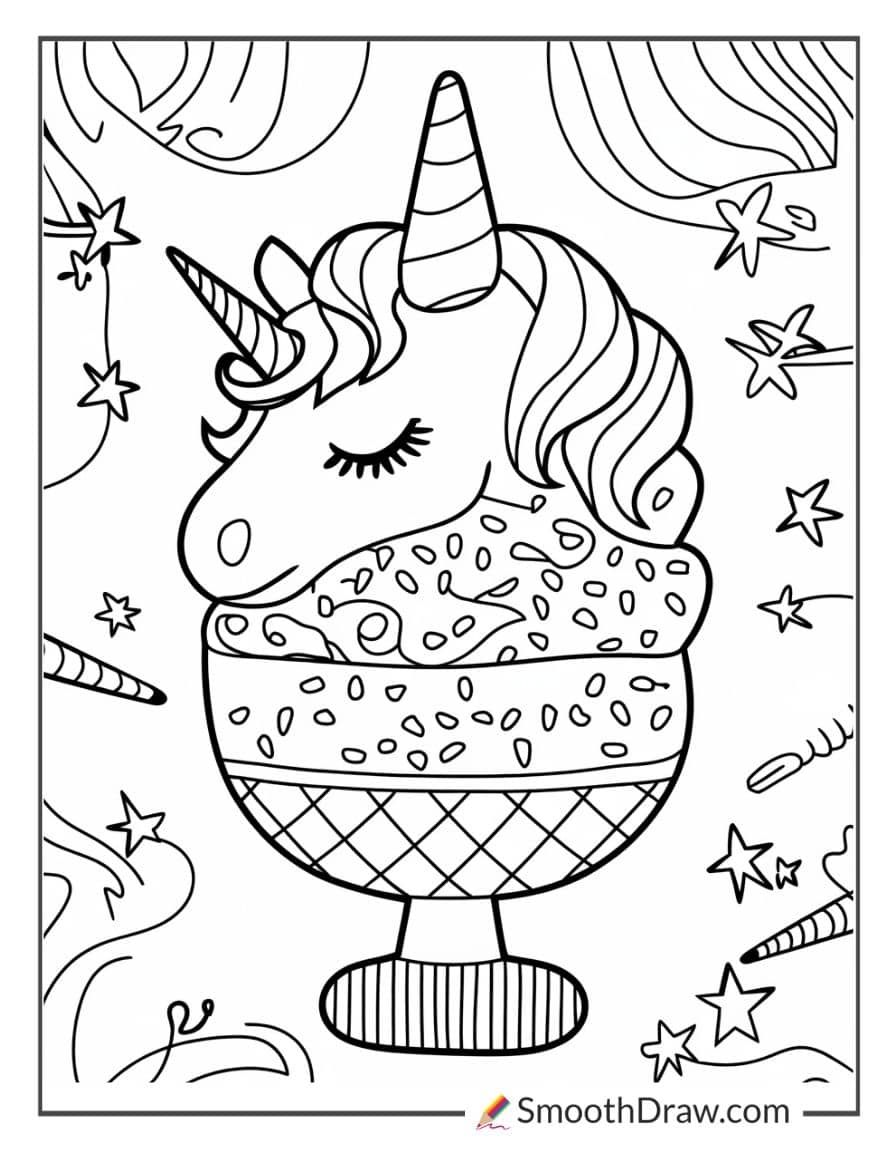 Unicorn ice cream page