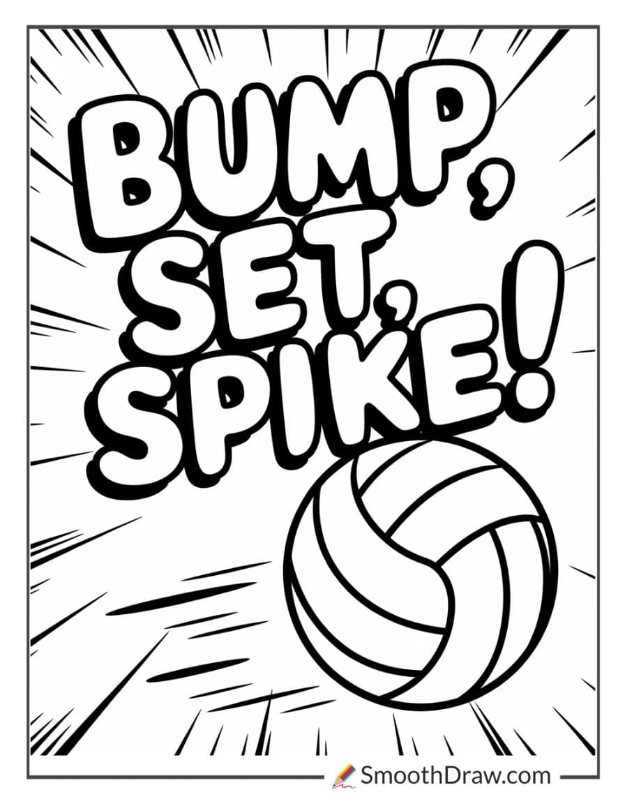 Volleyball Bump, Set, Spike
