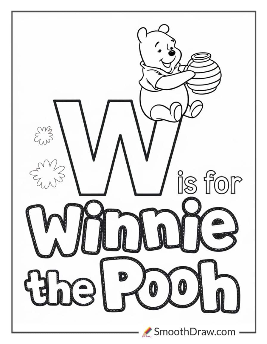 W is for Winnie the Pooh