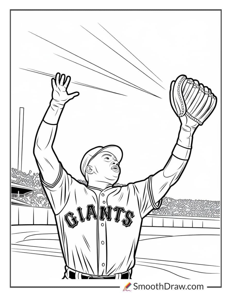 Willie Mays Making The Catch
