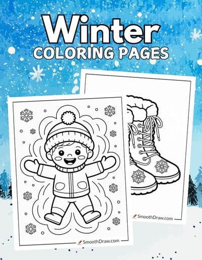 Winter coloring pages f