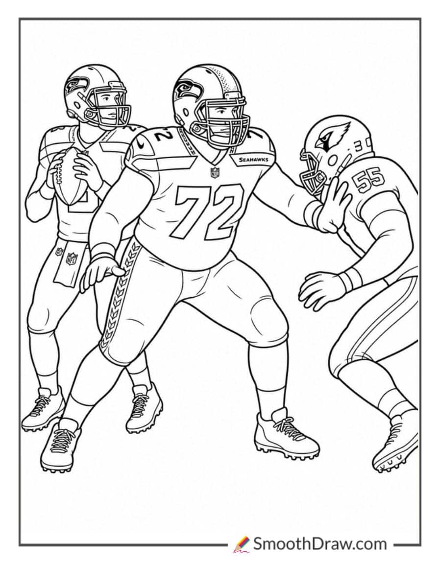 Abraham Lucas Protecting Quarterback