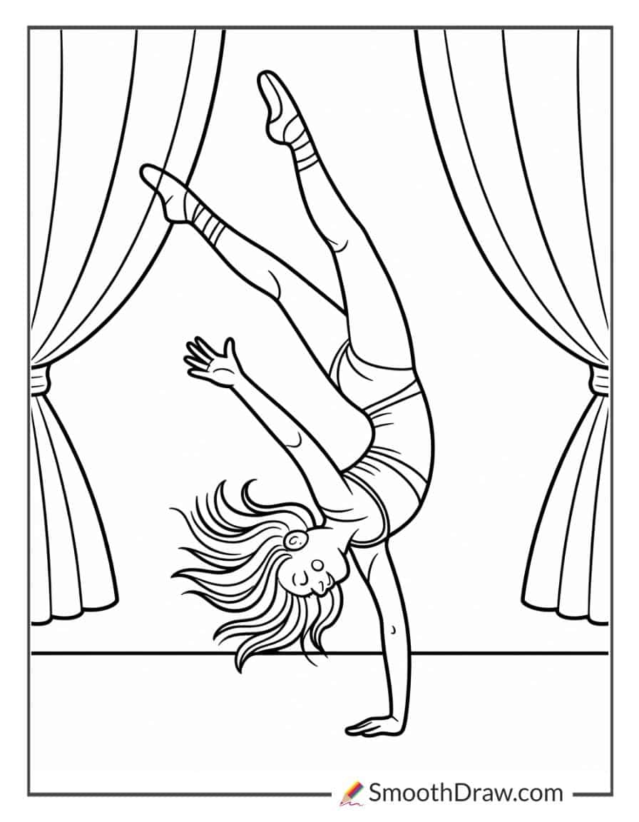 Acro Dance Coloring Pages