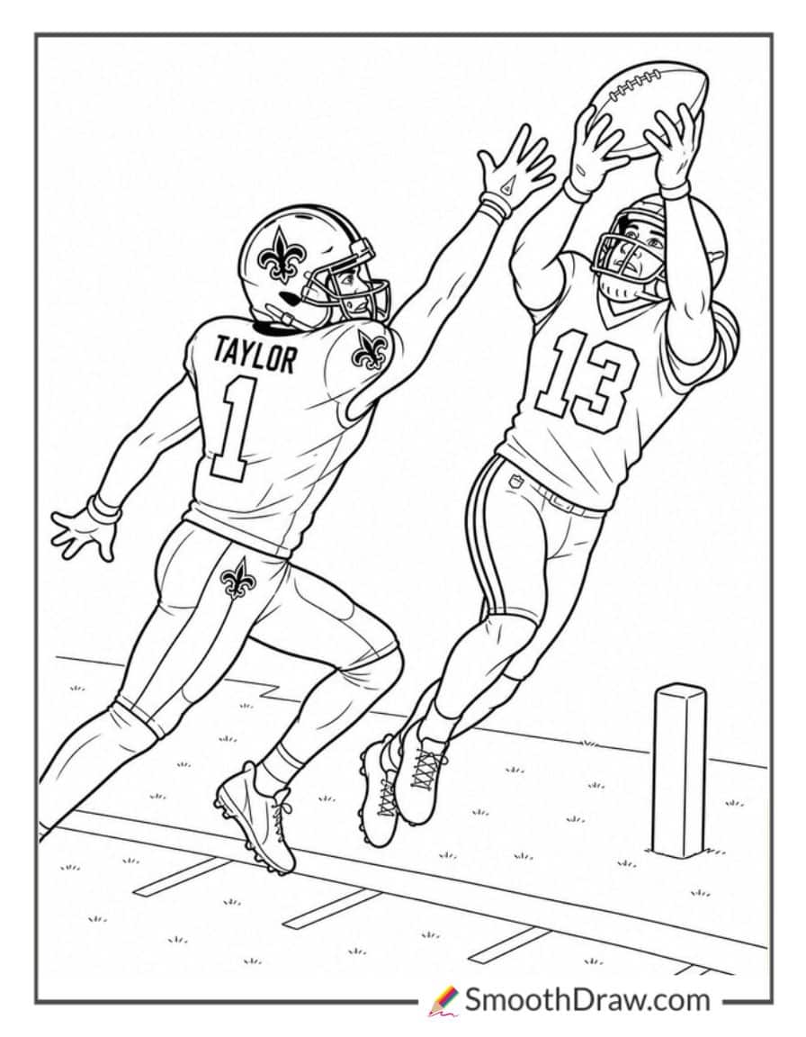 Alontae Taylor Defending Sideline