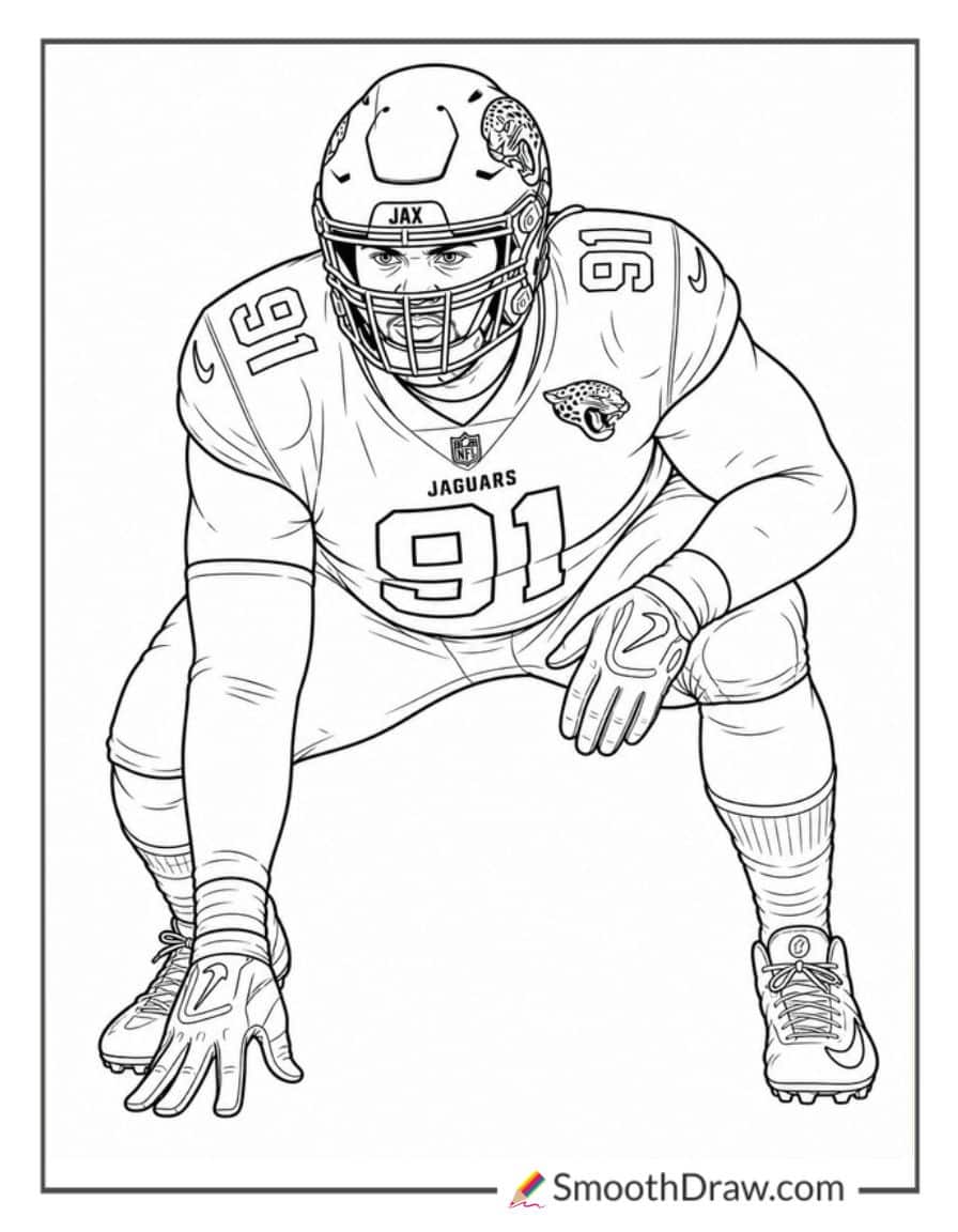 Arik Armstead Defensive Line Pose