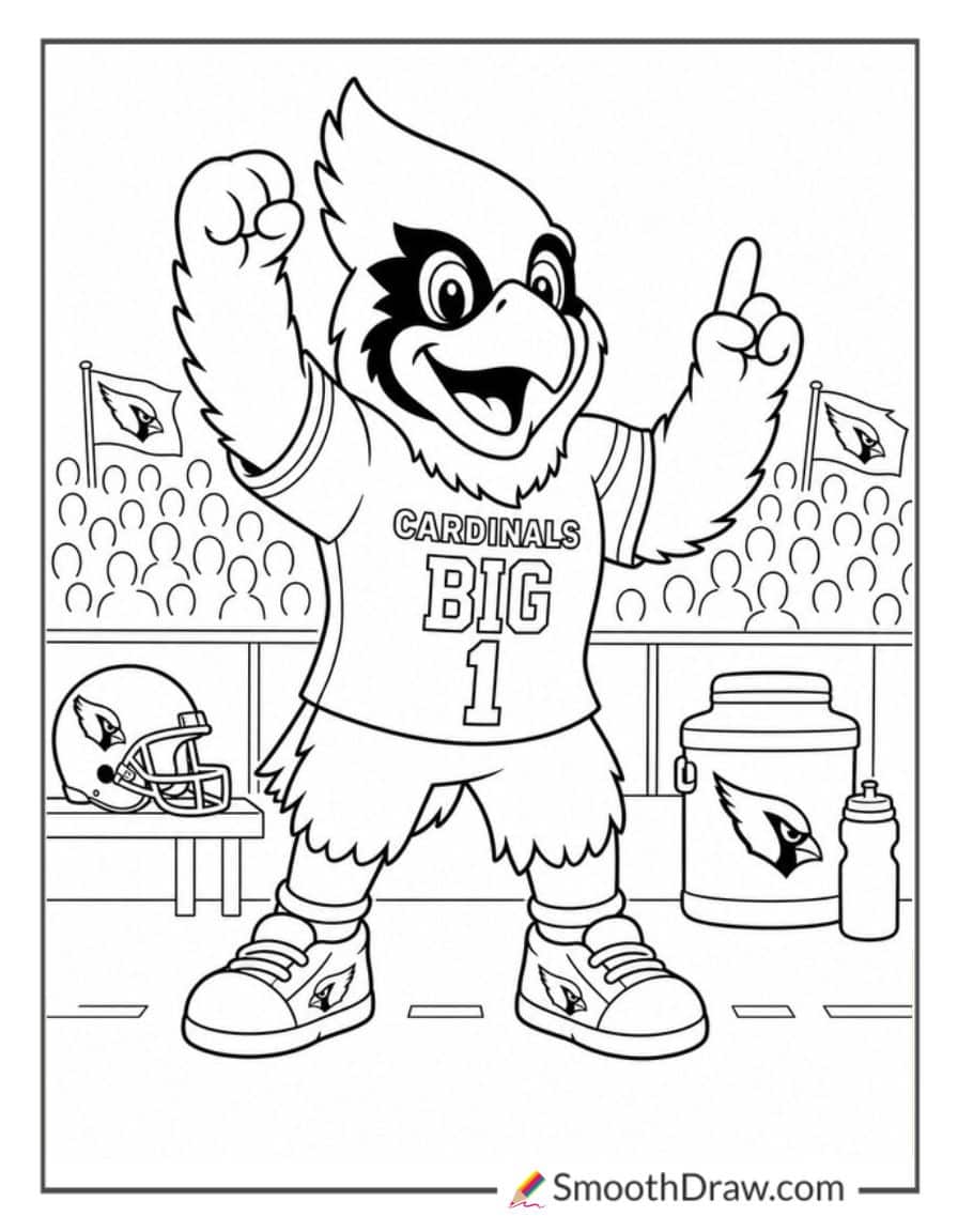 Arizona Cardinals Big Red Coloring Pages