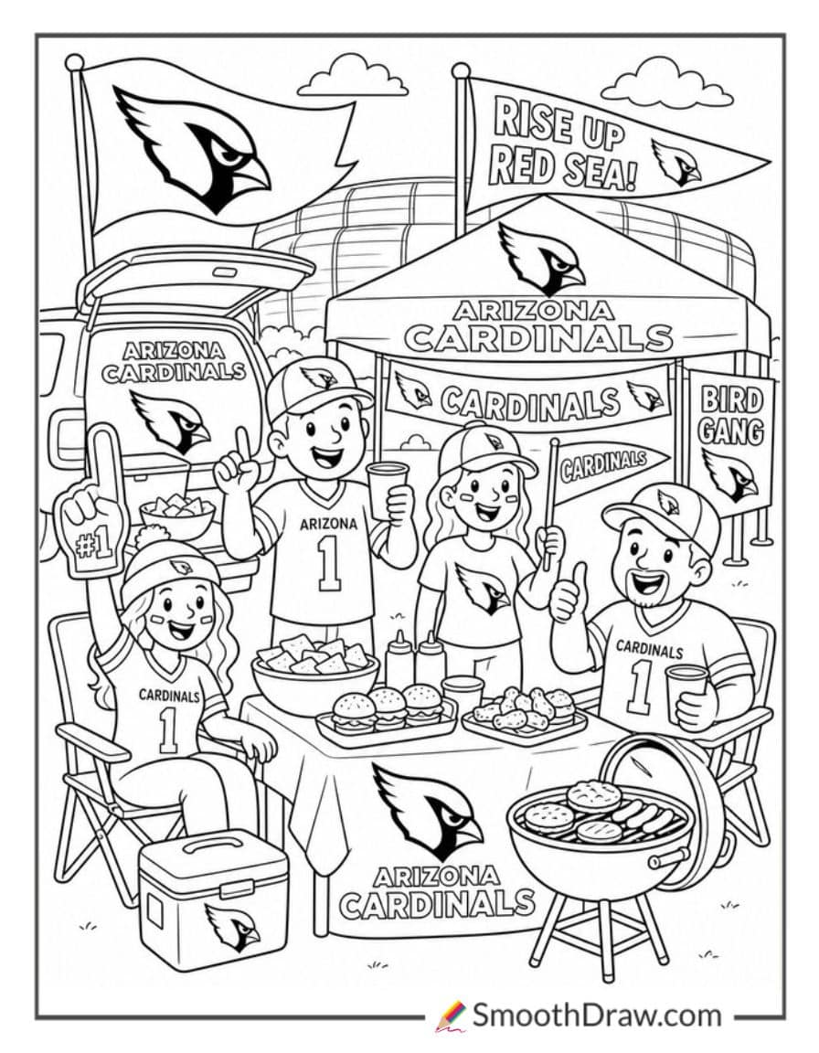Arizona Cardinals Fans Tailgating