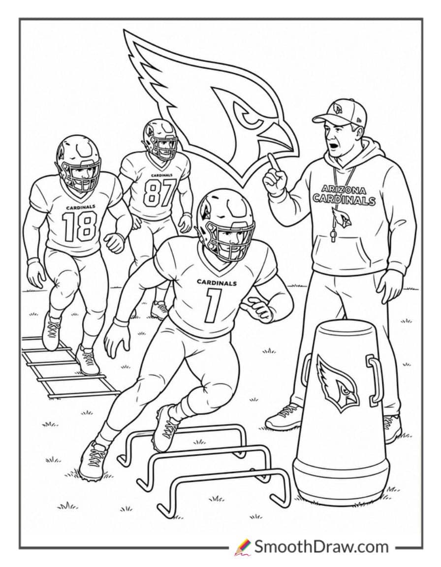 Arizona Cardinals Football Practice