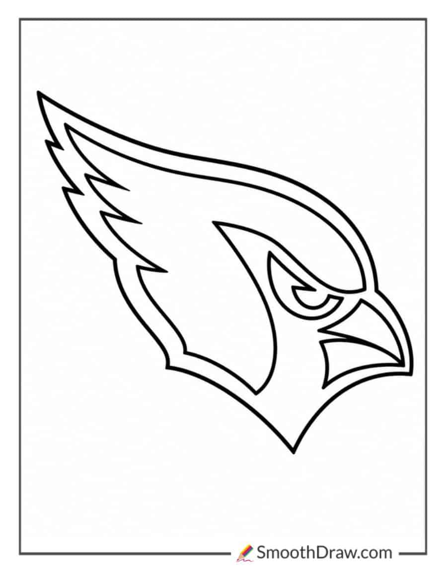 Arizona Cardinals Logo Coloring Page
