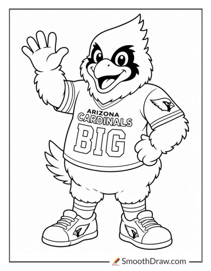 Arizona Cardinals Mascot Coloring Pages