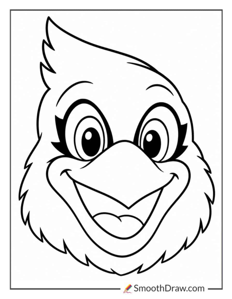 Arizona Cardinals Mascot Face Closeup