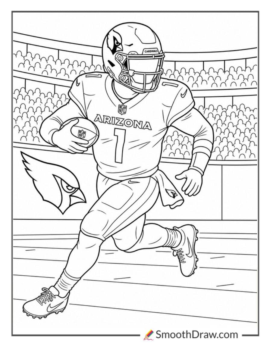 Arizona Cardinals Player Coloring Pages