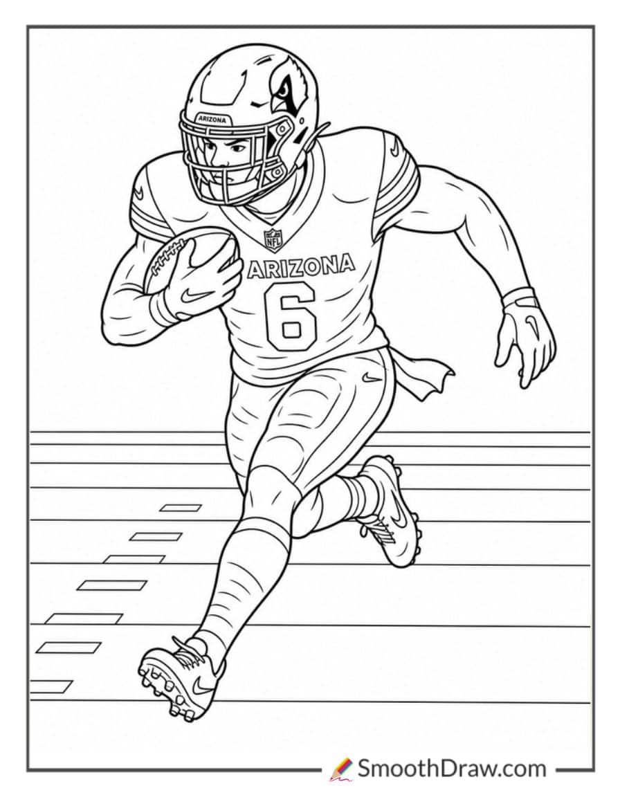 Arizona Cardinals Running Backs Coloring Pages