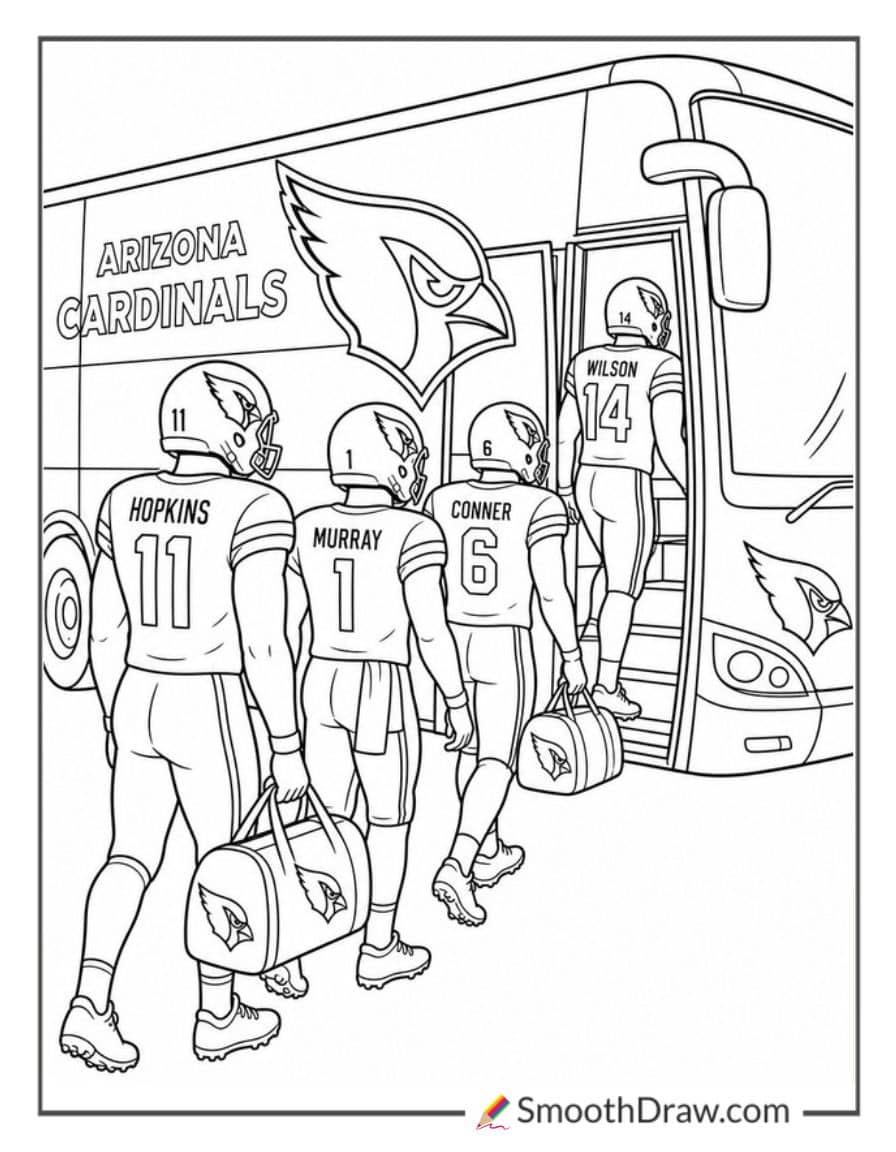 Arizona Cardinals Team Bus