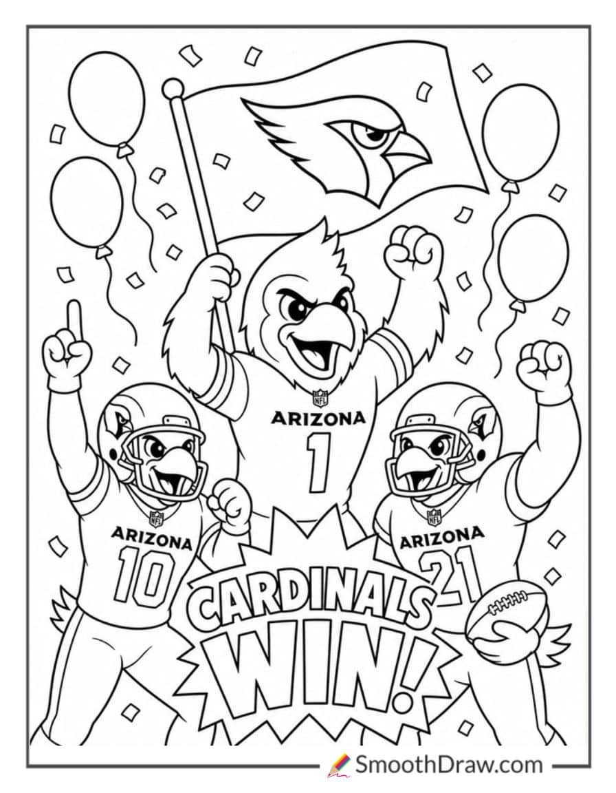 Arizona Cardinals Team With Balloons