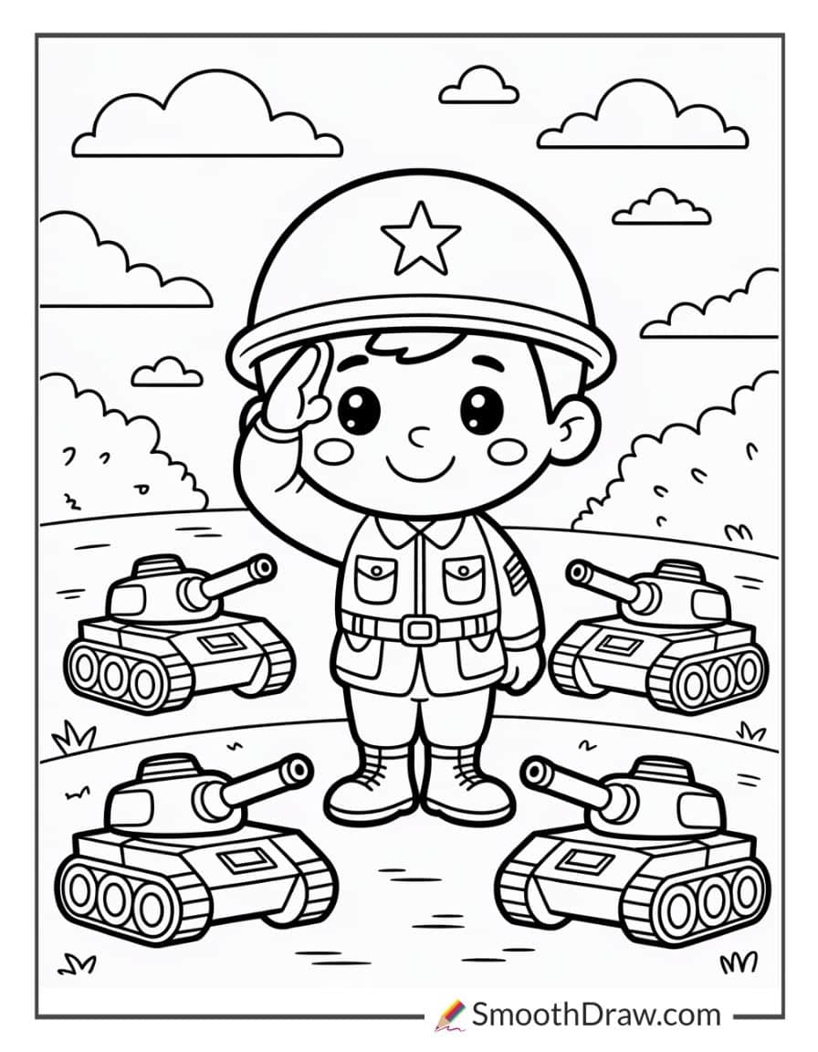 army coloring pages