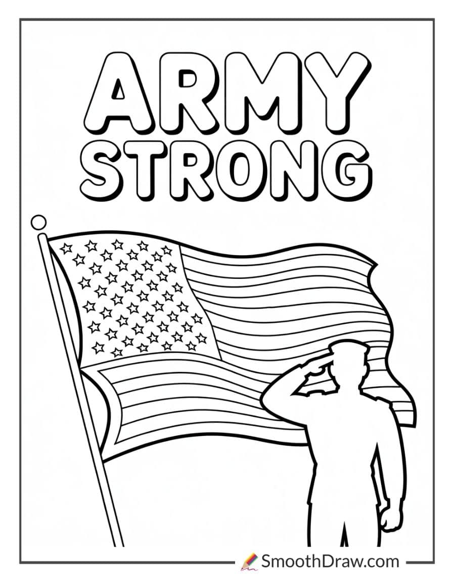 army flag coloring pages