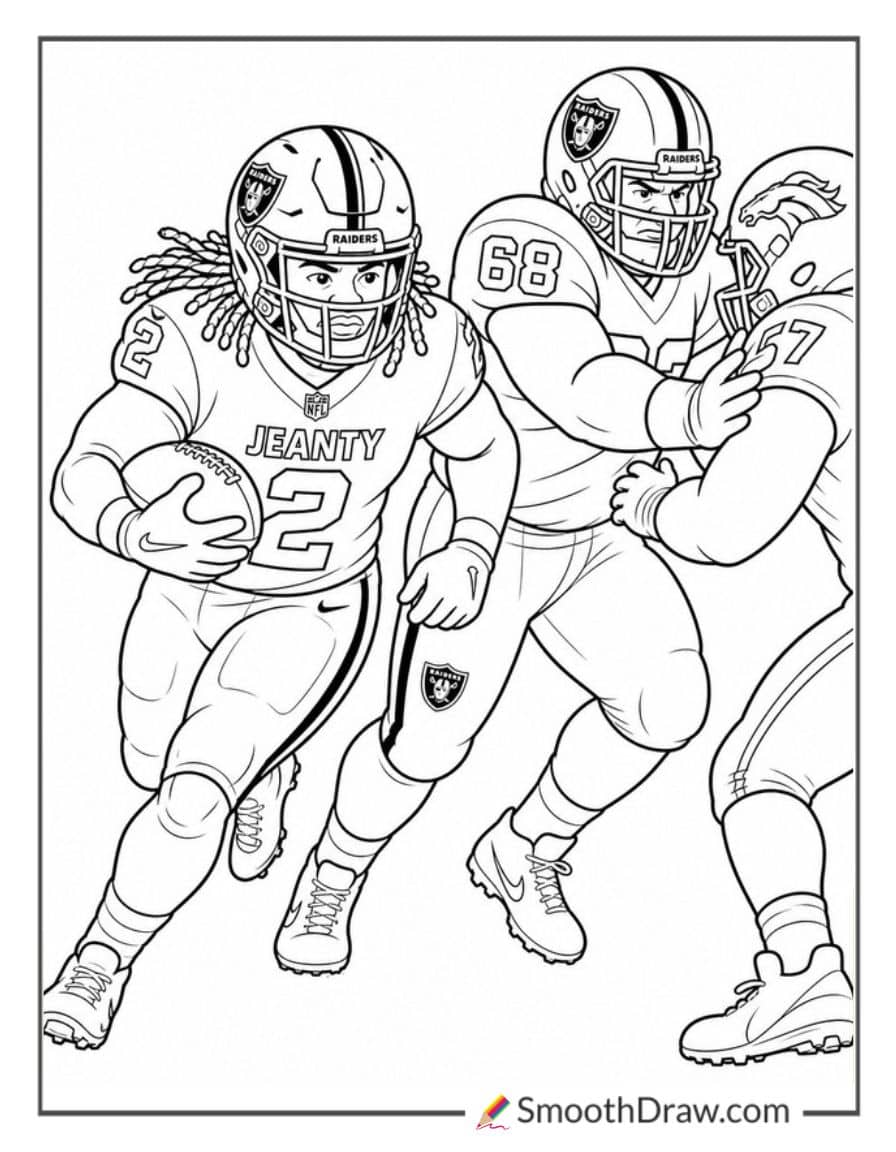 Ashton Jeanty Carrying The Football