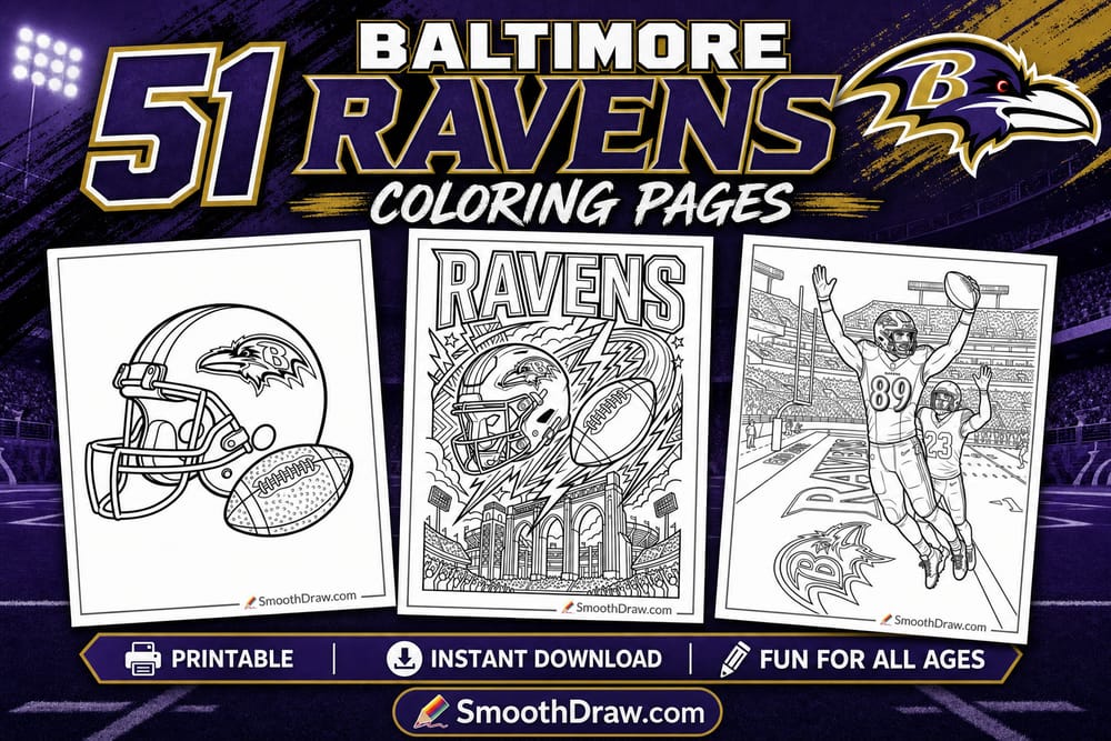 Baltimore Ravens coloring pages