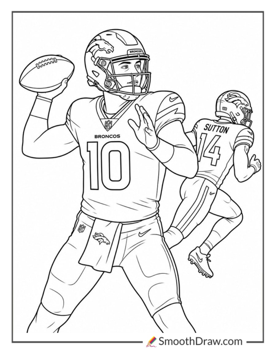 Bo Nix Throwing A Pass