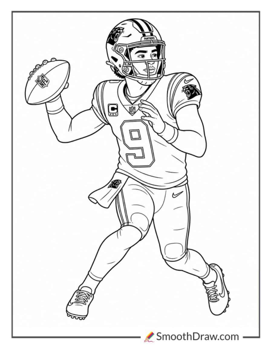 Bryce Young Throwing A Pass