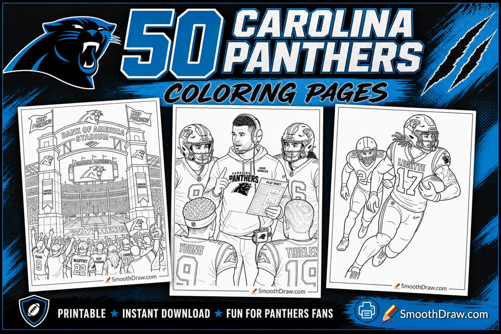 Carolina Panthers coloring pages