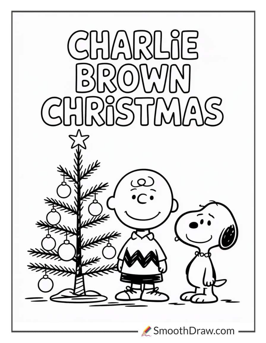 Charlie Brown Christmas Coloring Pages