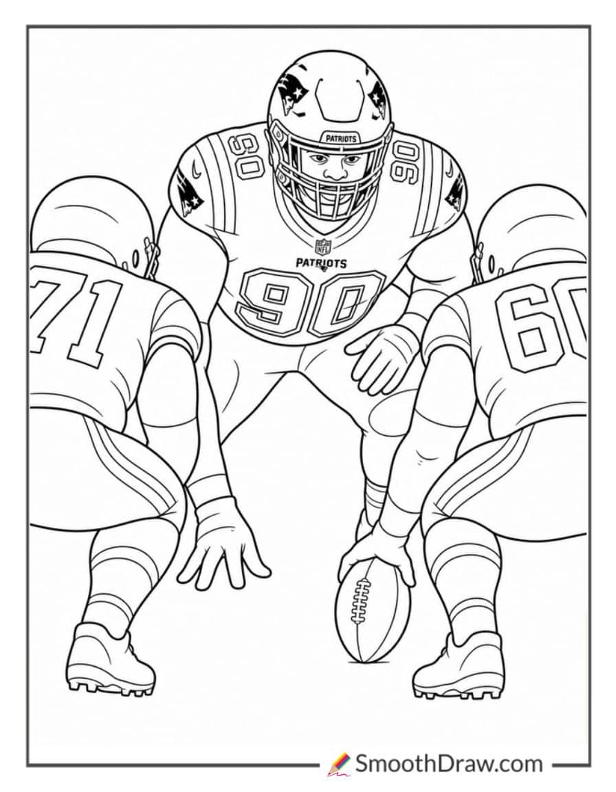 Christian Barmore Defensive Stance