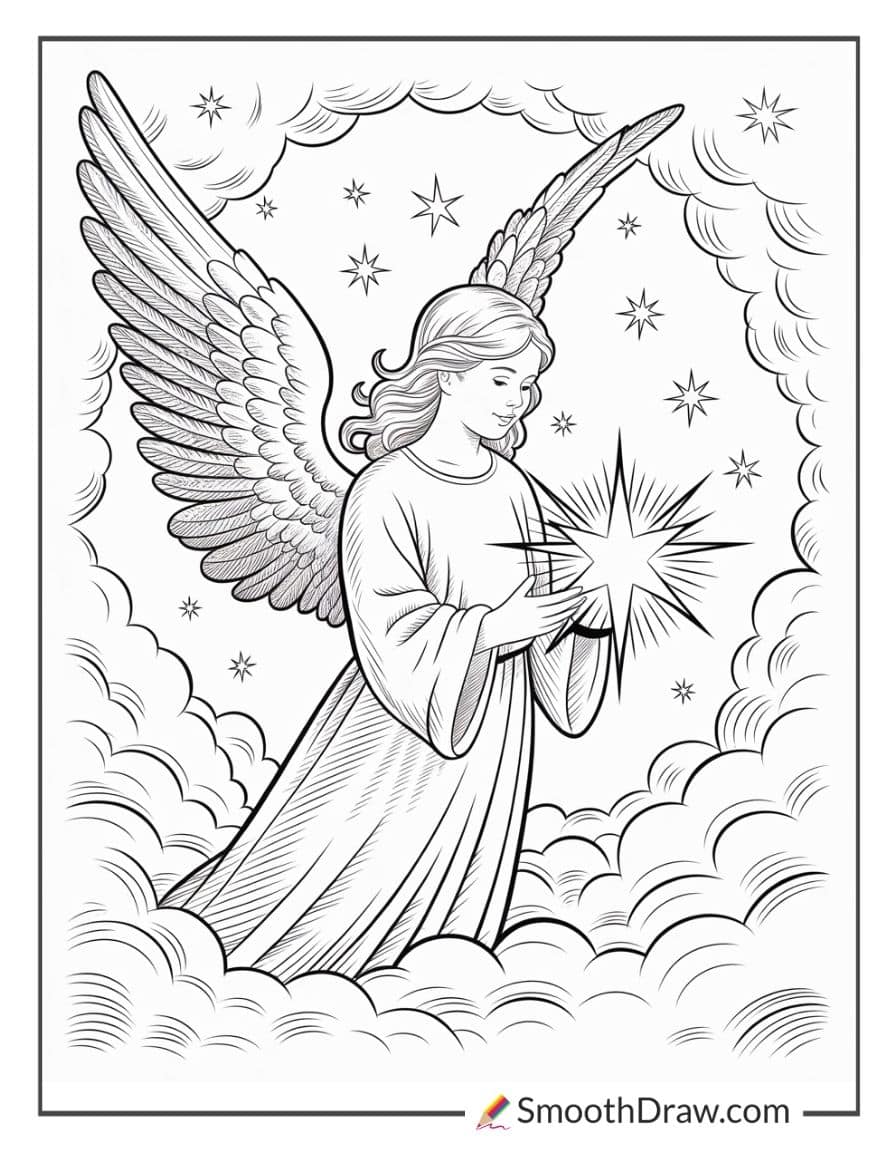 Christmas Angel Coloring Pages