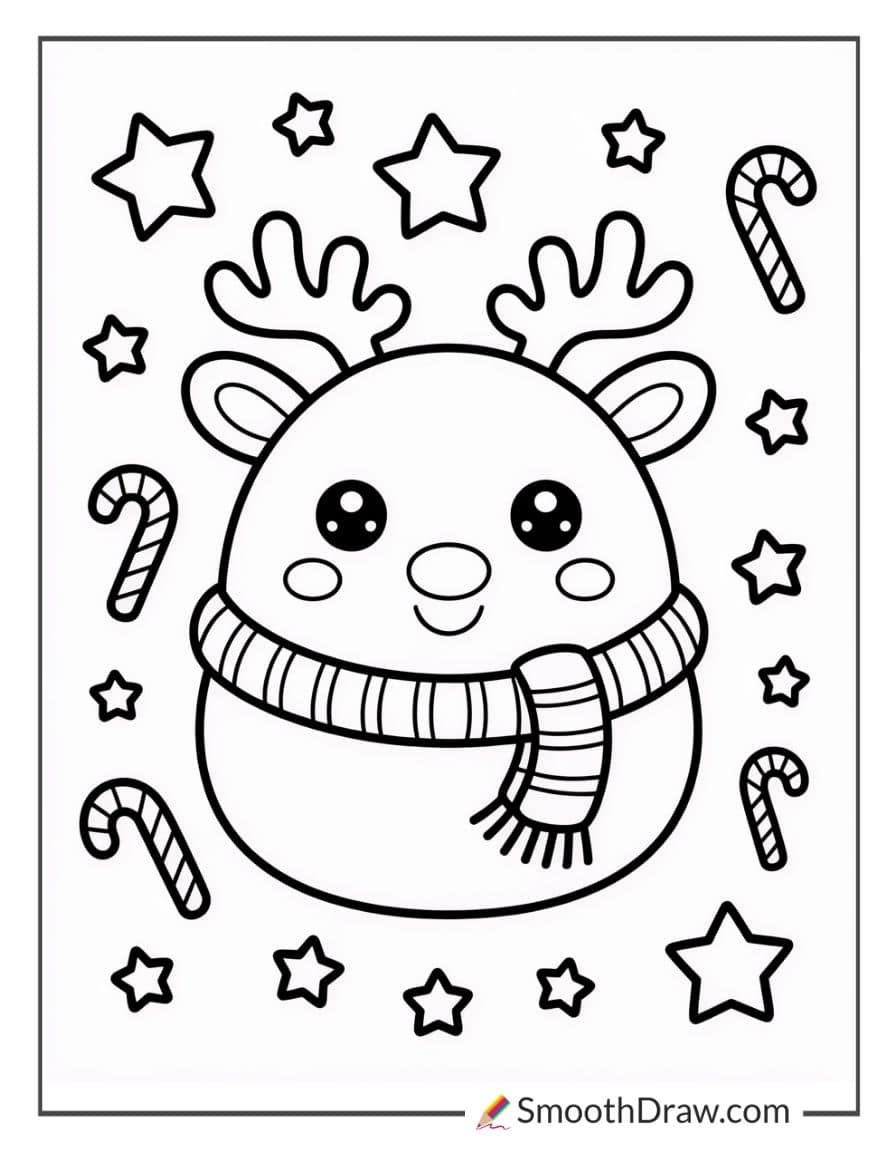 Christmas Squishmallow Coloring Pages