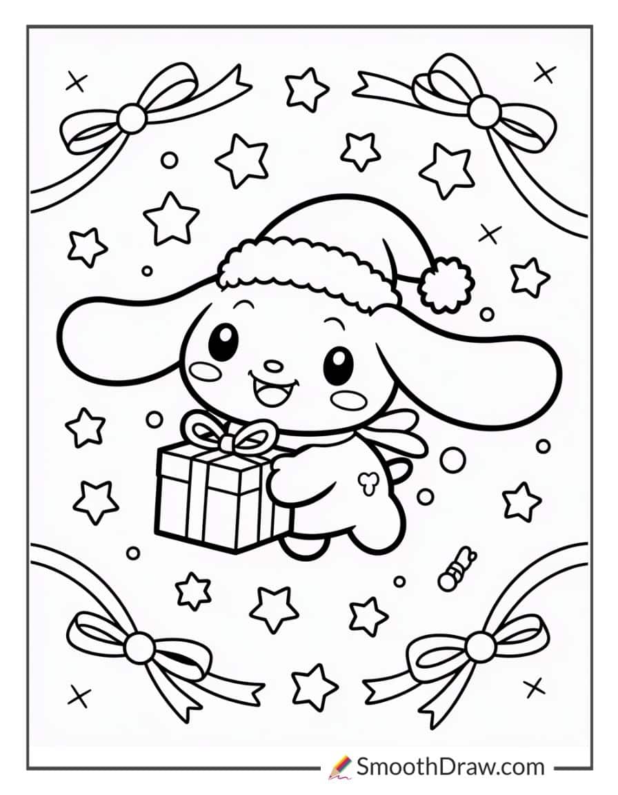 Cinnamoroll Christmas Coloring Pages