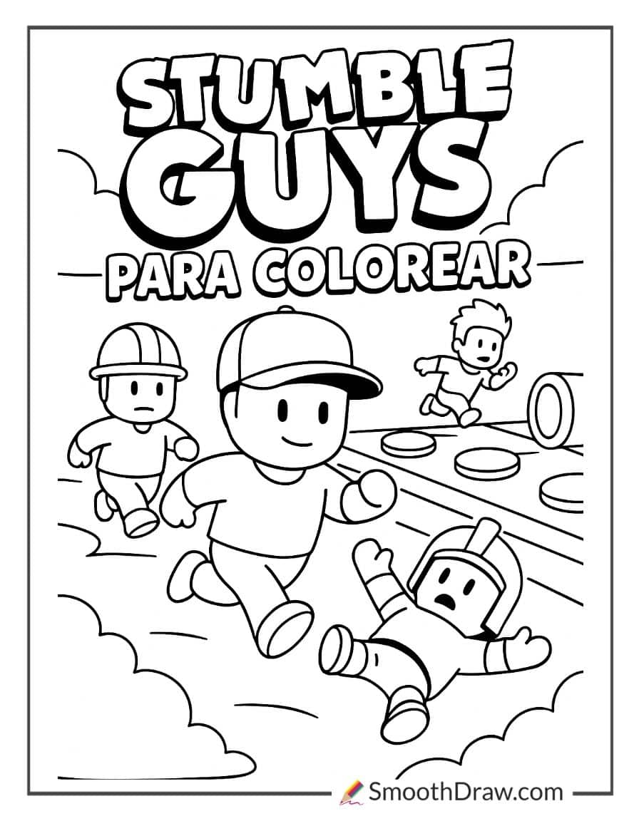 coloring pages stumble guys para colorear