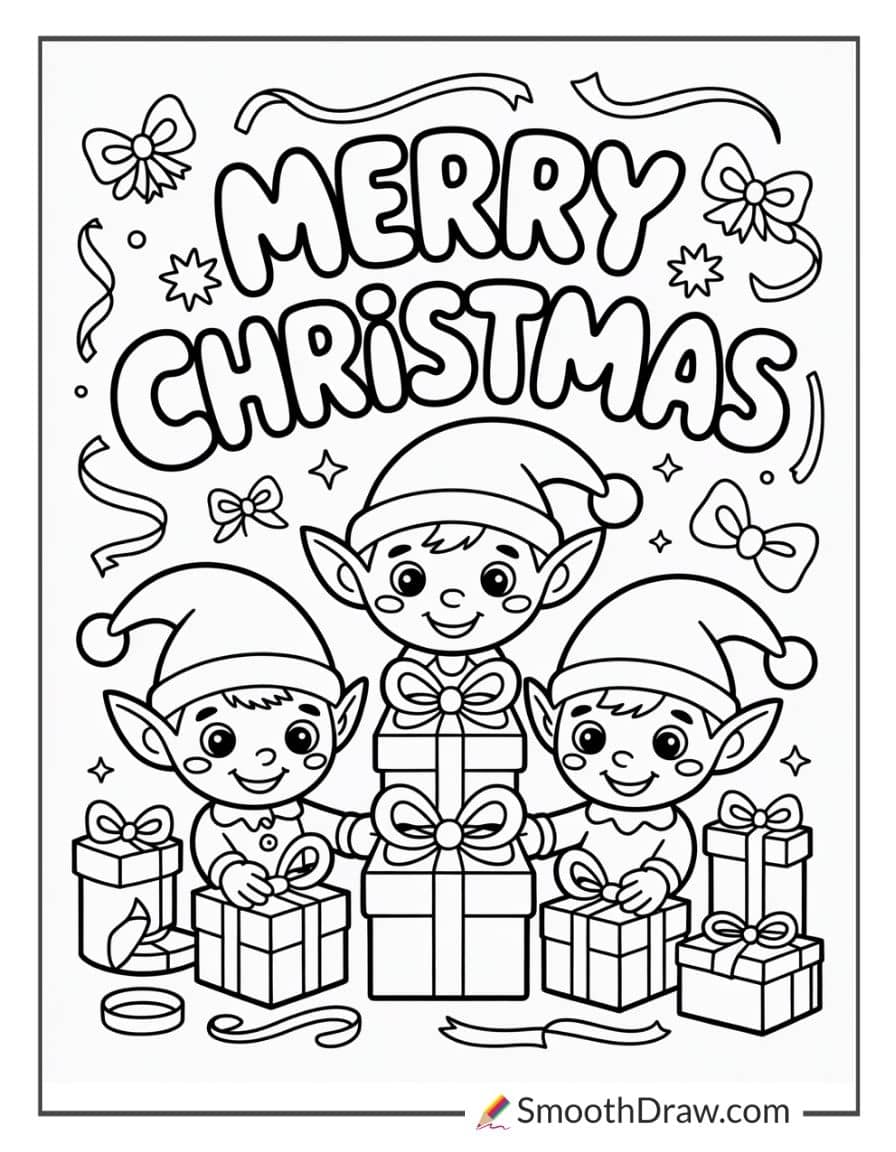 Cute Christmas Coloring Pages