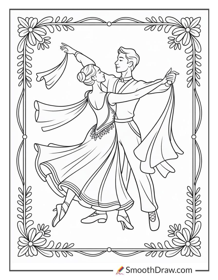 Dance Coloring Pages For Adults