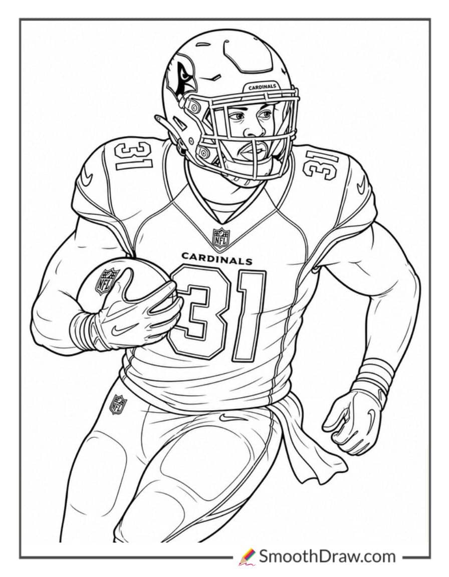 David Johnson Arizona Cardinals Coloring Pages