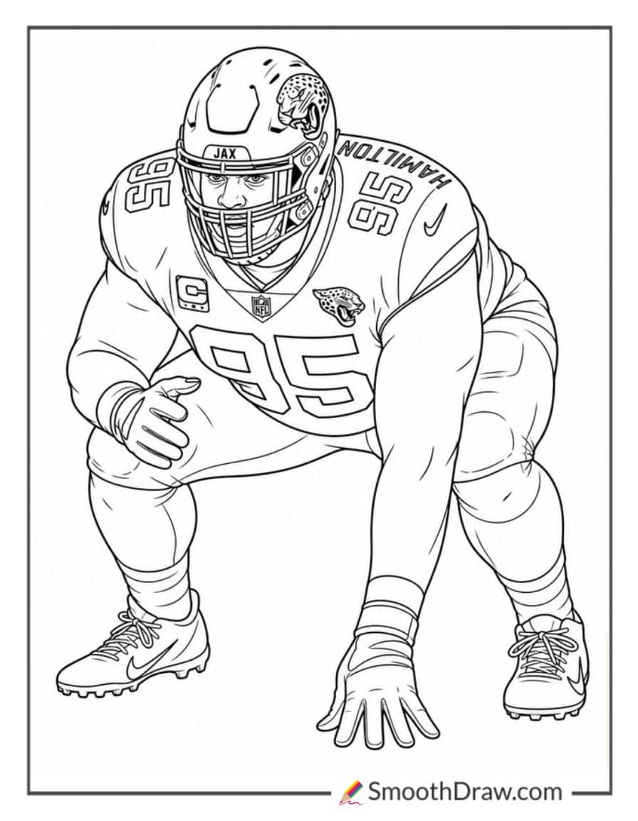 Davon Hamilton Nose Tackle Stance
