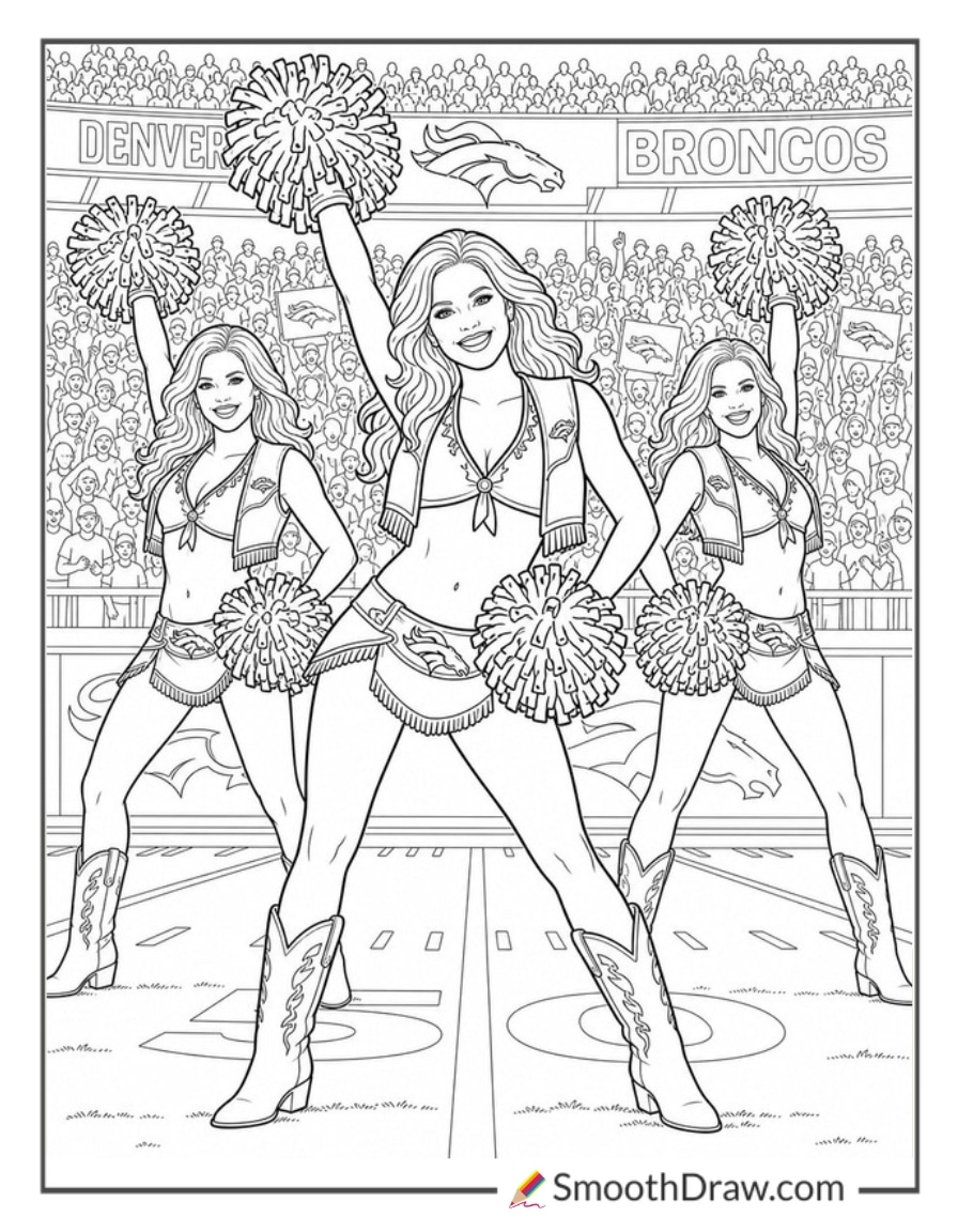 Denver Broncos Cheerleaders Performing