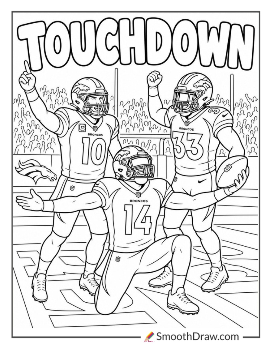 Denver Broncos End Zone Celebration