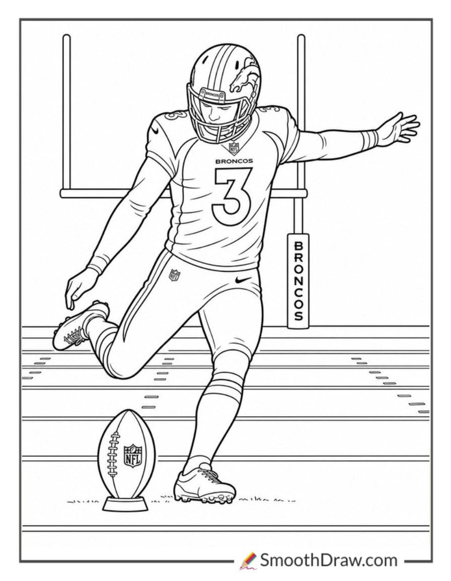 Denver Broncos Kicker Field Goal