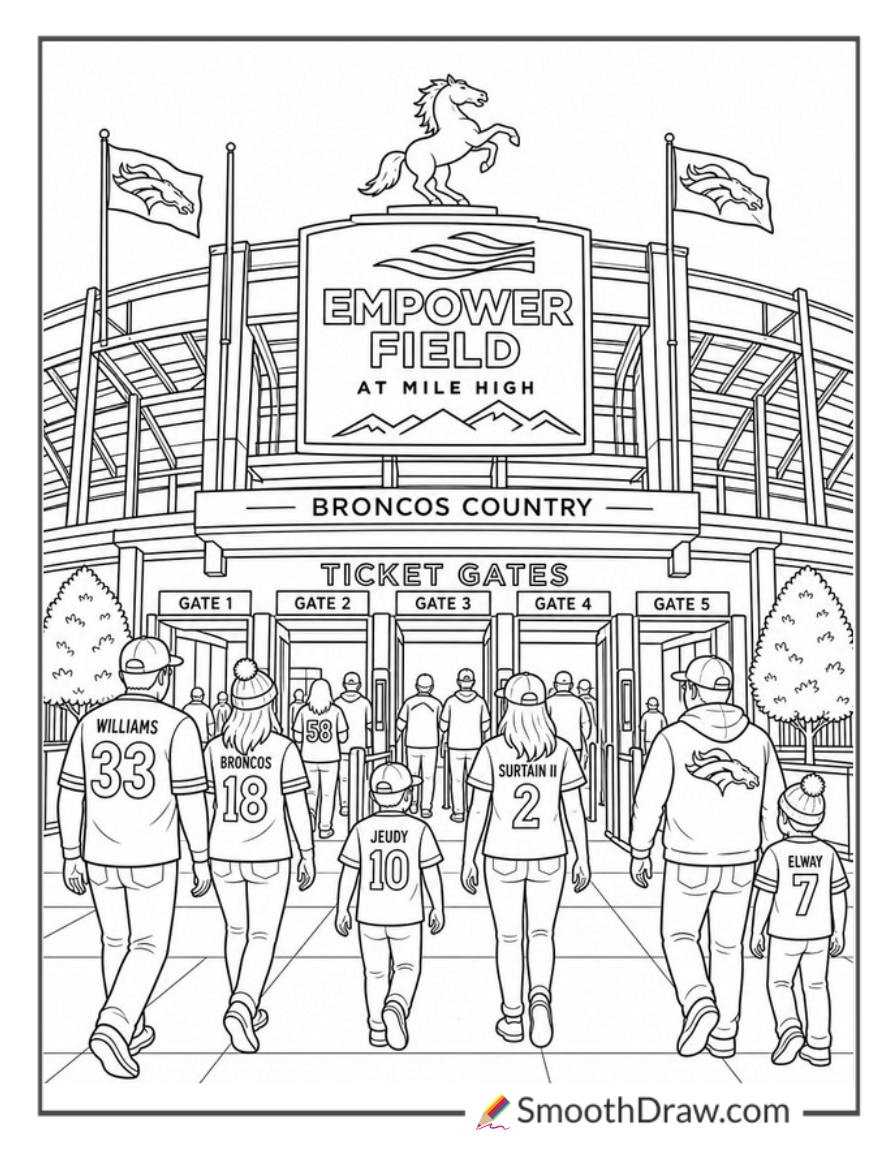 Denver Broncos Mile High Stadium