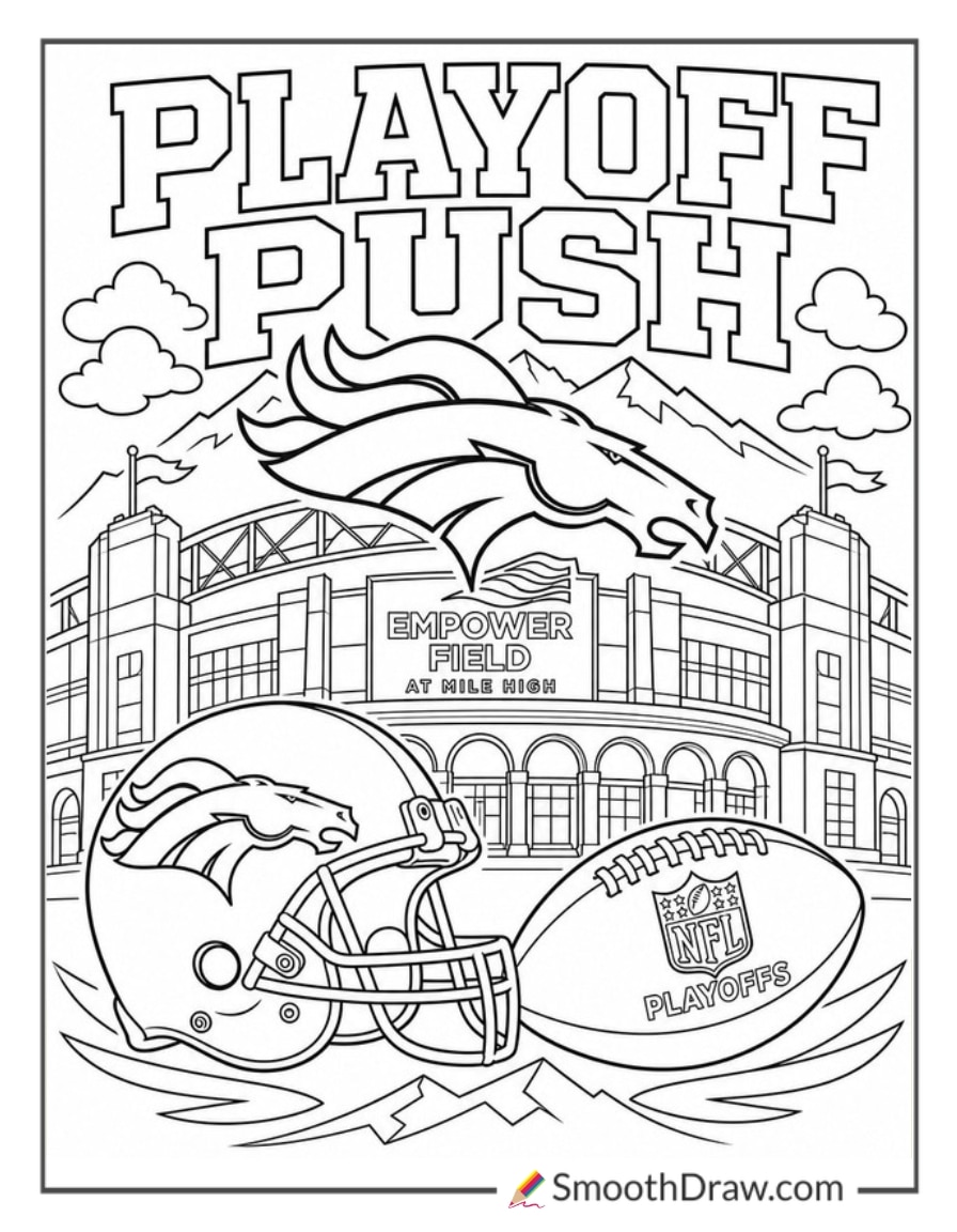 Denver Broncos Playoff Poster