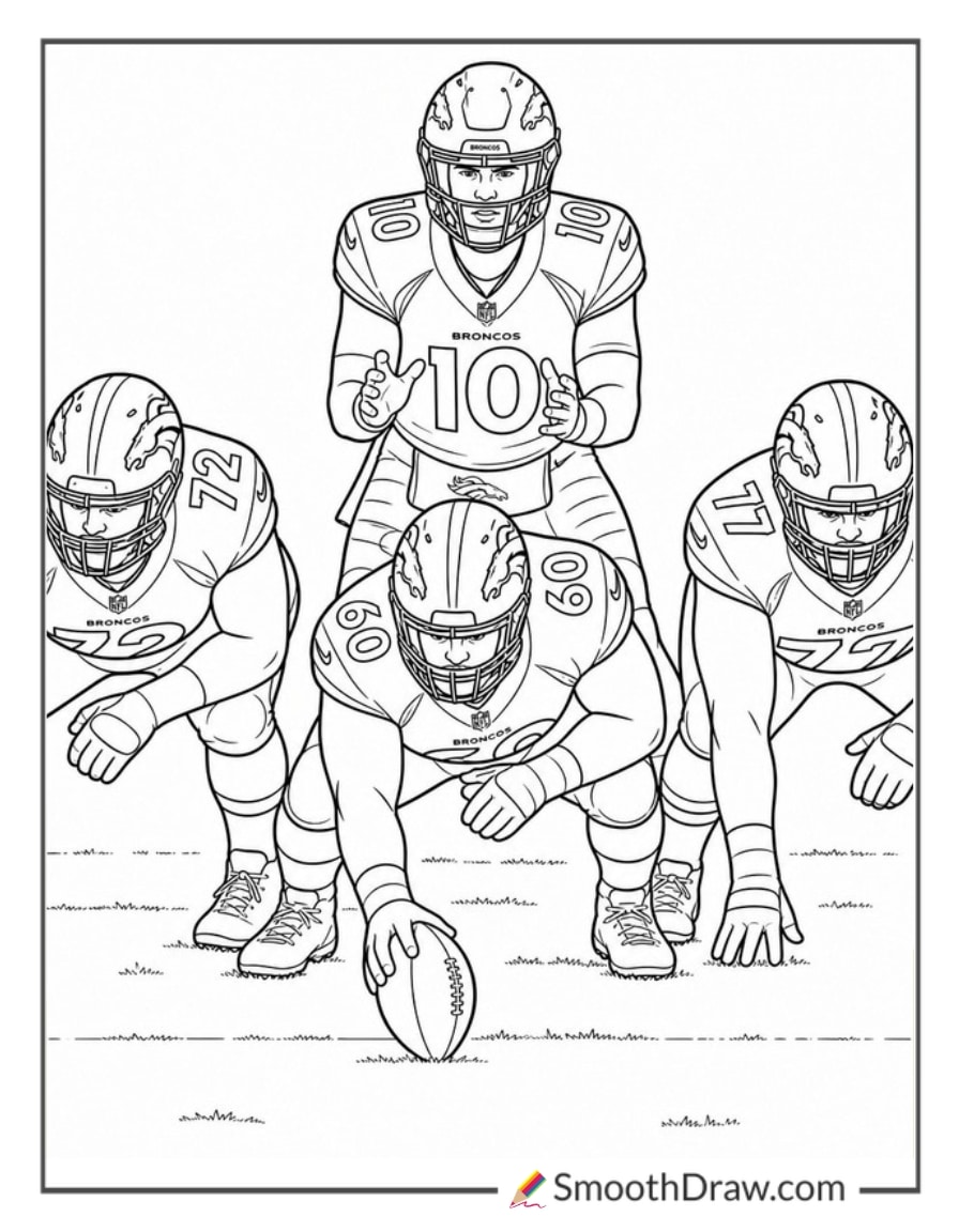 Denver Broncos Quarterback Snap