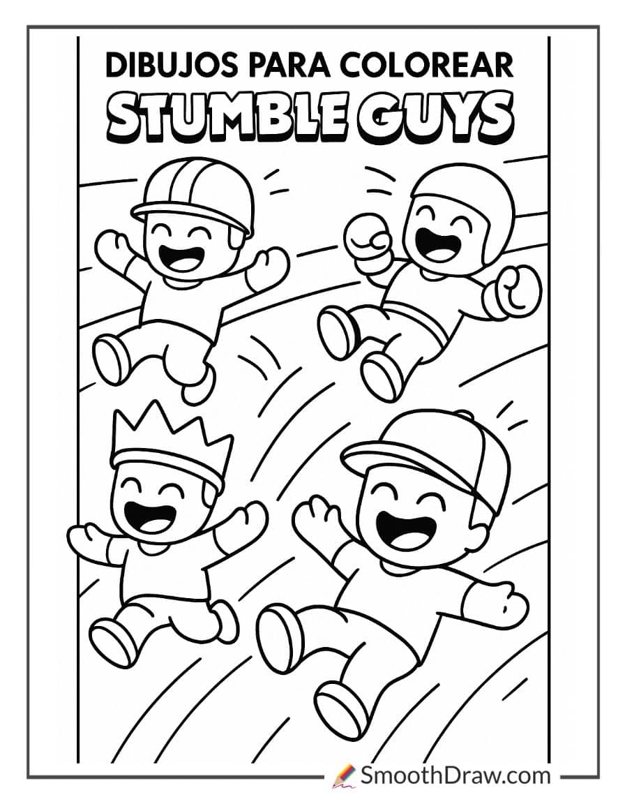dibujos stumble guys coloring pages