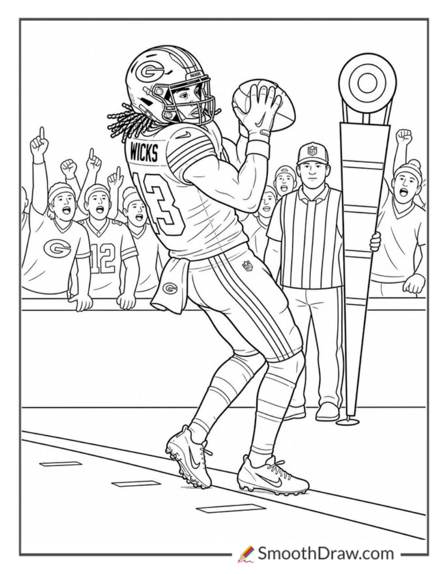 Dontayvion Wicks Sideline Grab