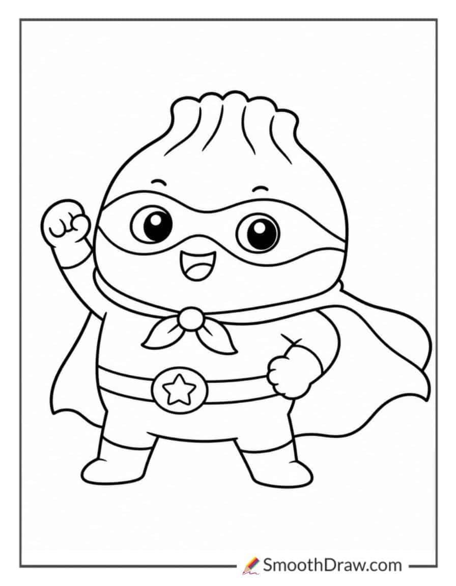 Dumpling Squishy As A Superhero