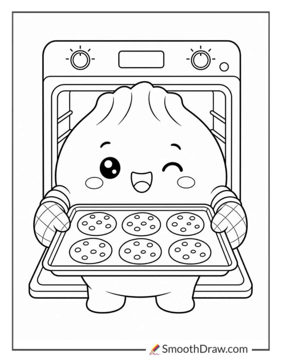 Dumpling Squishy Baking Cookies