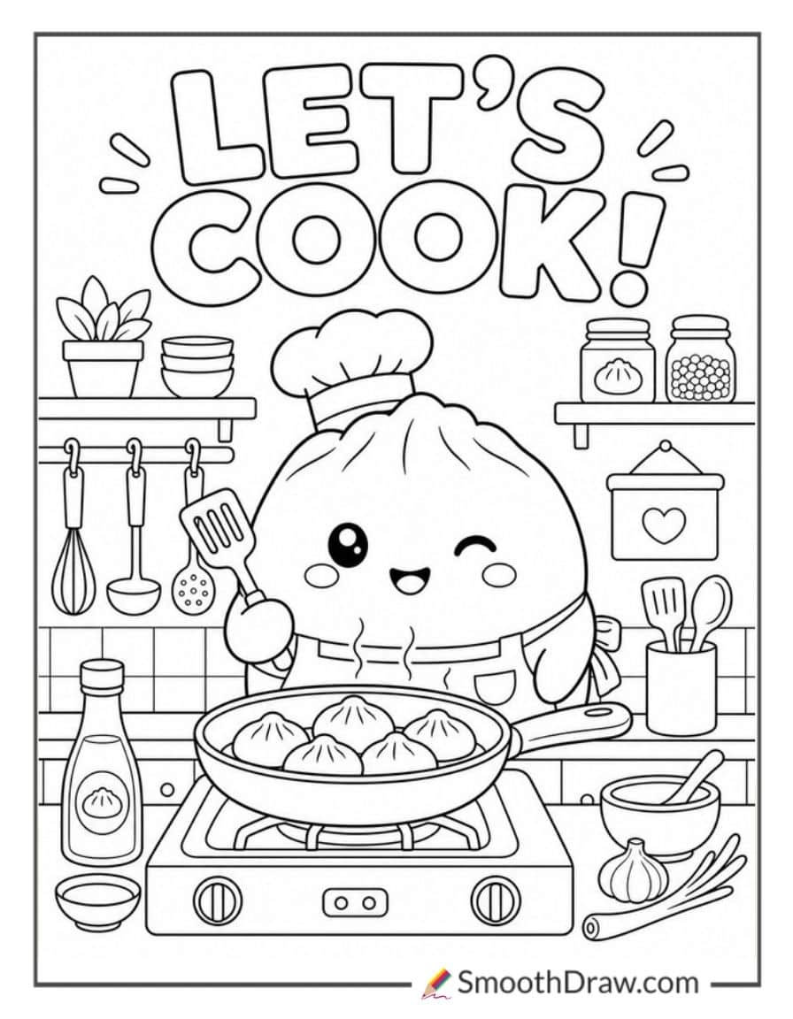 Dumpling Squishy In A Chef Kitchen