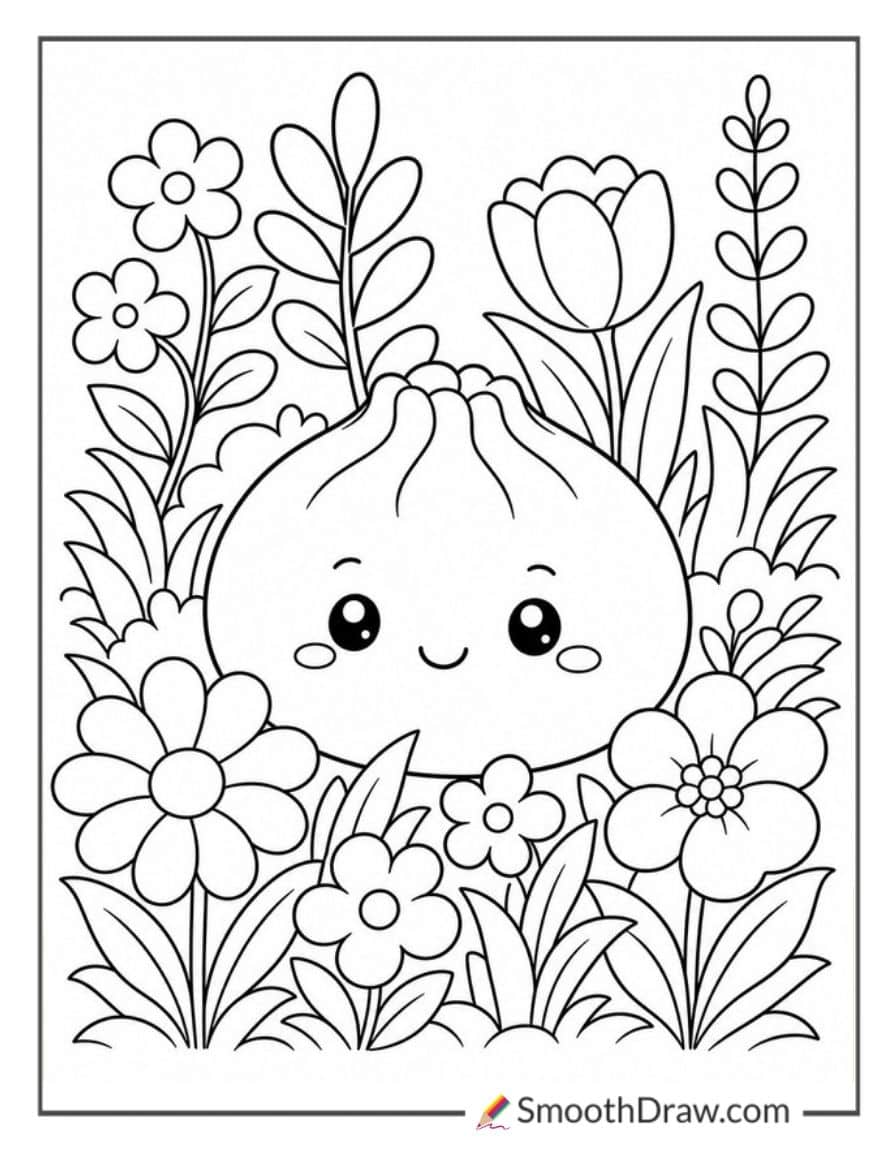Dumpling Squishy In A Garden