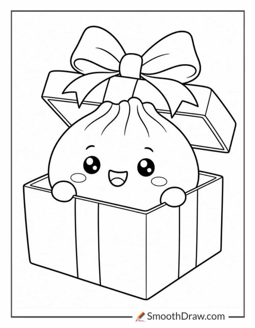 Dumpling Squishy In A Gift Box